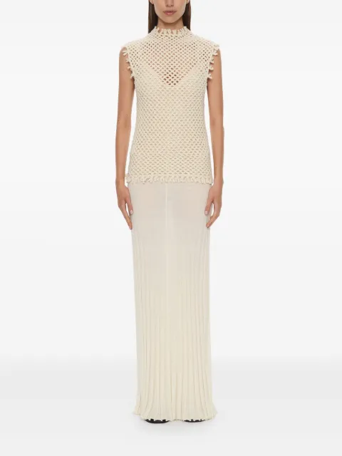 Christopher Esber Lattice knit tank maxi dress