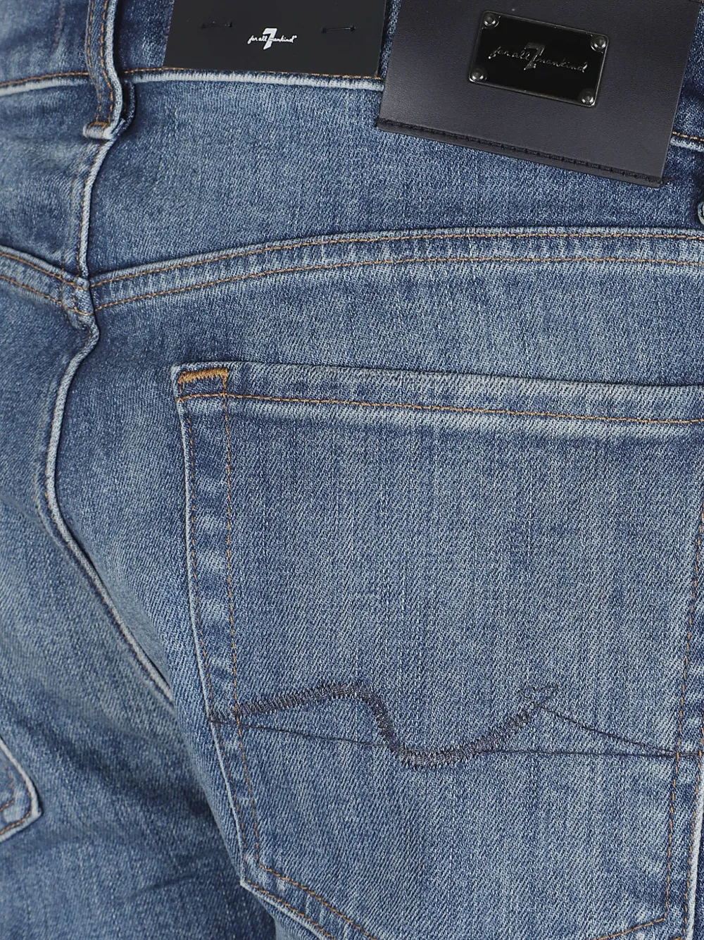 7 For All Mankind Slim Fit Tapered Jeans In Blue