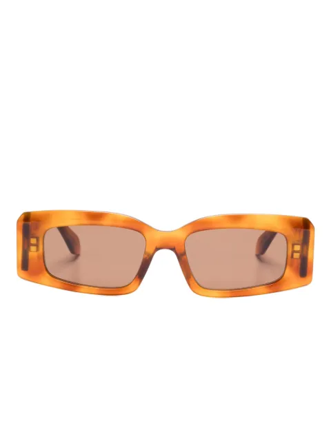 azzedine alaïa rectangle-frame sunglasses