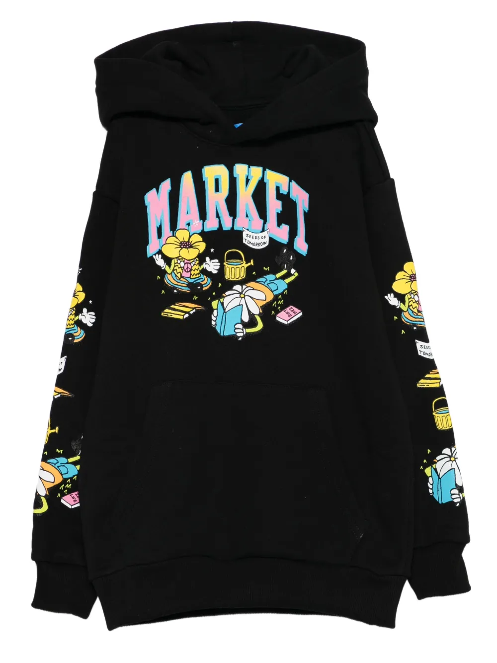 MARKET グラフィック パーカー - ブラック MARKET グラフィック パーカー - ブラック