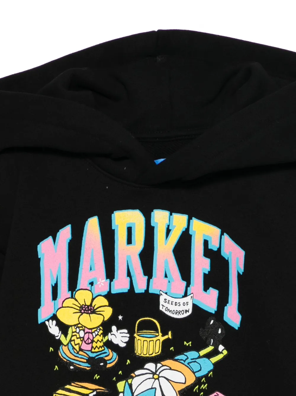 MARKET Hoodie met print Zwart