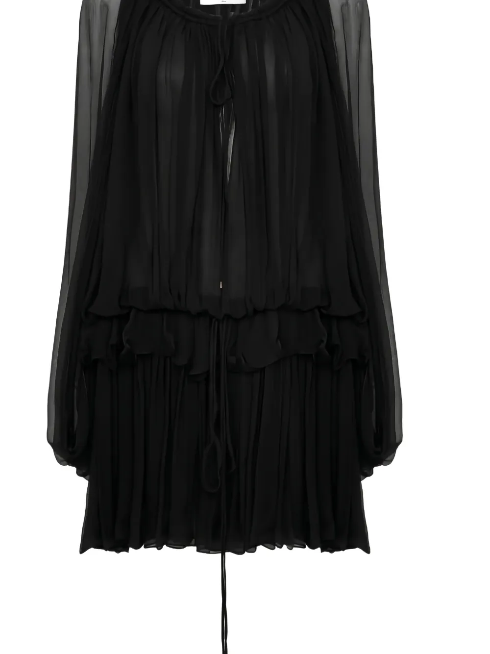 Chloé Long-sleeved Mini Dress In Black