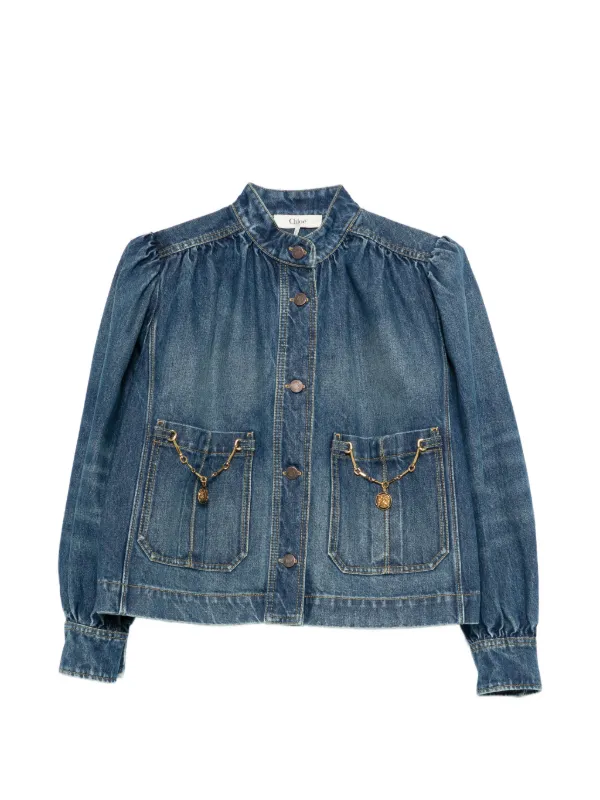 Chloé クロエ フランス製 ターキーフェザー ジャケット シルク100% 32259315_64692240_600.jpg