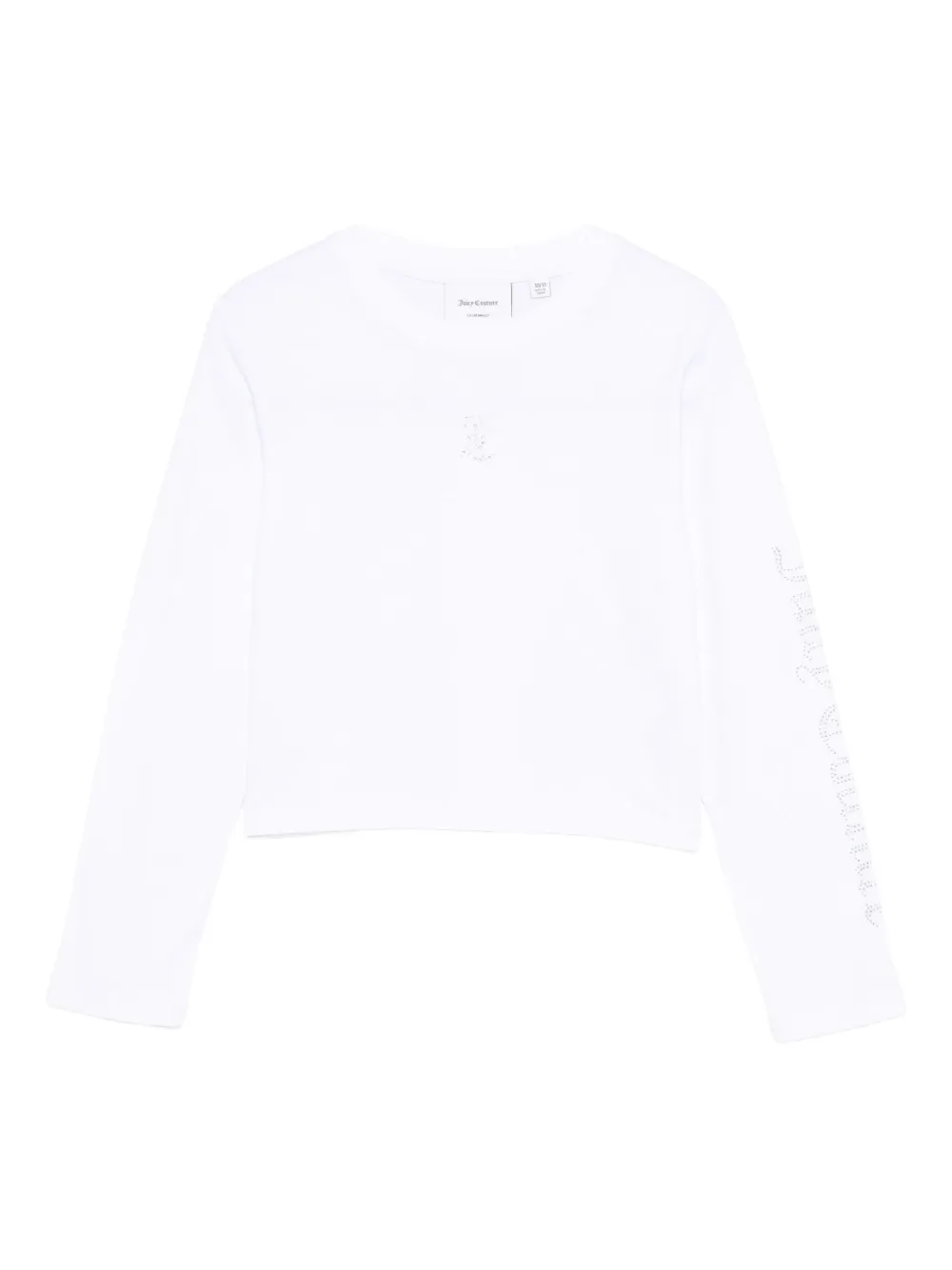 Juicy Couture Kids logo-embellished long-sleeve T-shirt - Bianco