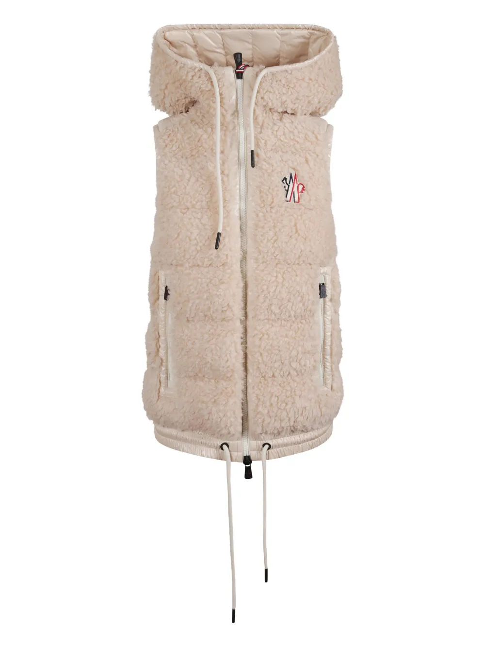 Moncler Grenoble chamarra con capucha Teddy y cierre | neutro | Image 1