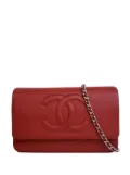 CHANEL Pre-Owned 2012 CC Caviar Wallet On Chain crossbody bag - Red