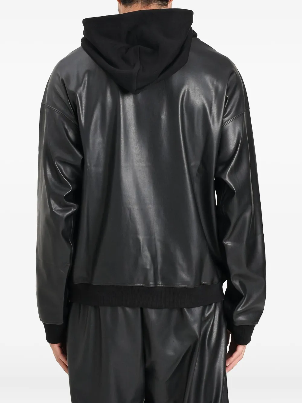 Versace Jeans Couture Hoodie met logopatch Zwart