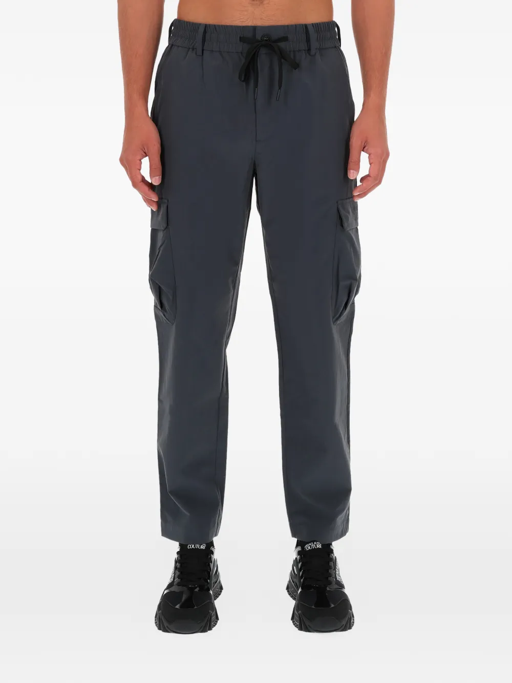 Versace Jeans Couture drawstring-waist cargo trousers - Grigio