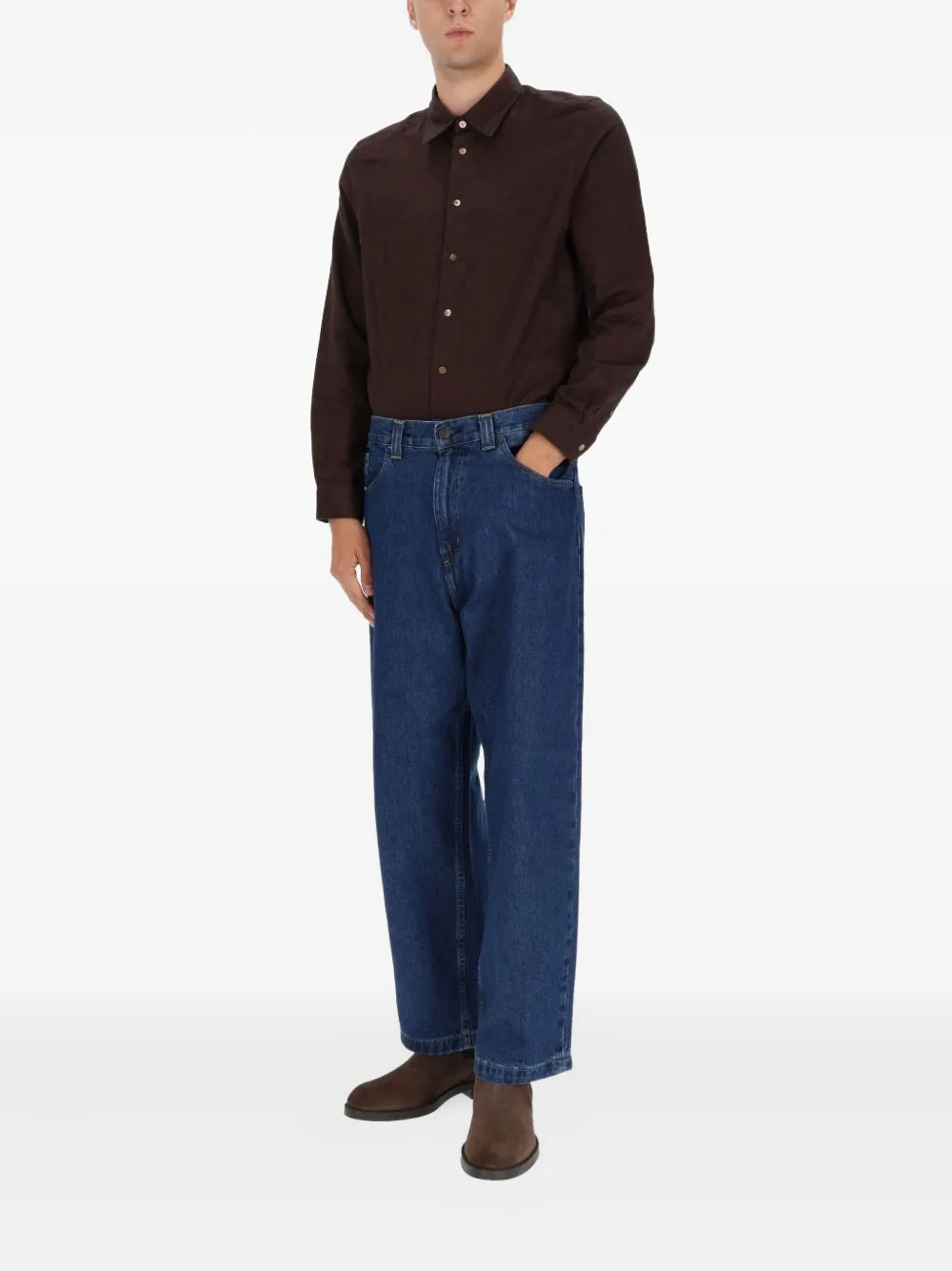 PS Paul Smith buttoned-fastening shirt - Bruin