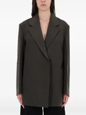 Stella McCartney クロップド ダブルジャケット | グレー | FARFETCH JP