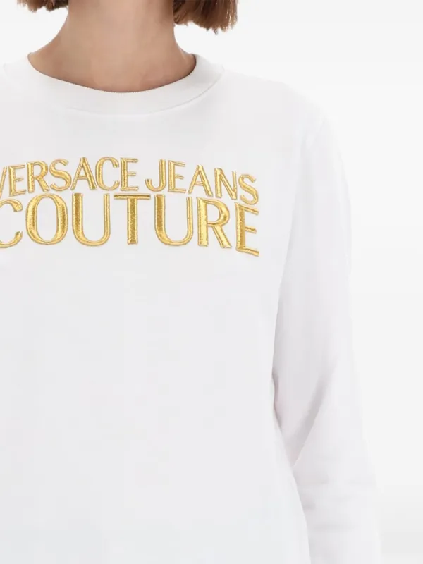 Versace Jeans Couture ロゴ スウェットシャツ | ホワイト | FARFETCH JP