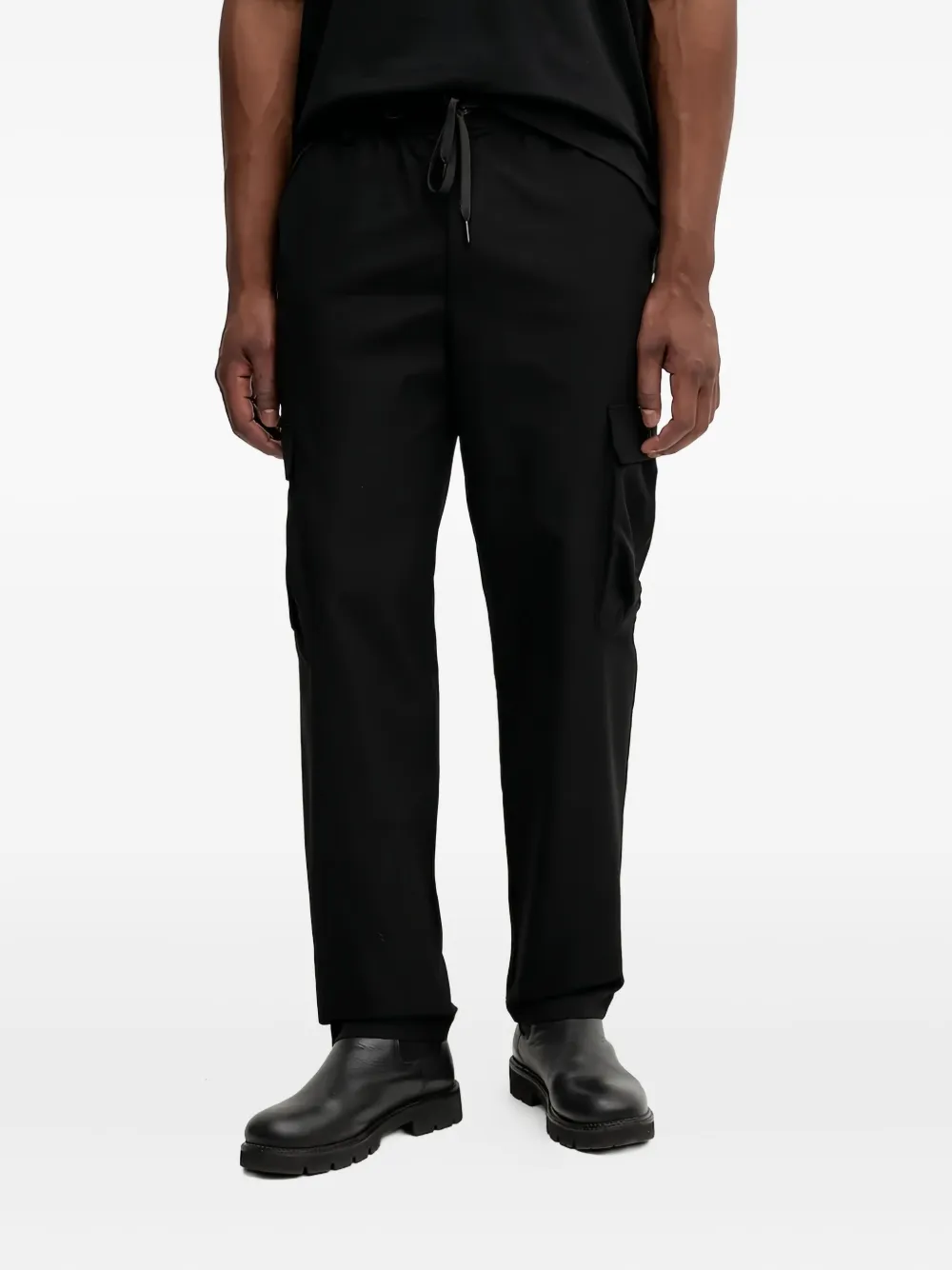 Versace Jeans Couture drawstring-waist cargo trousers | Black | Image 1