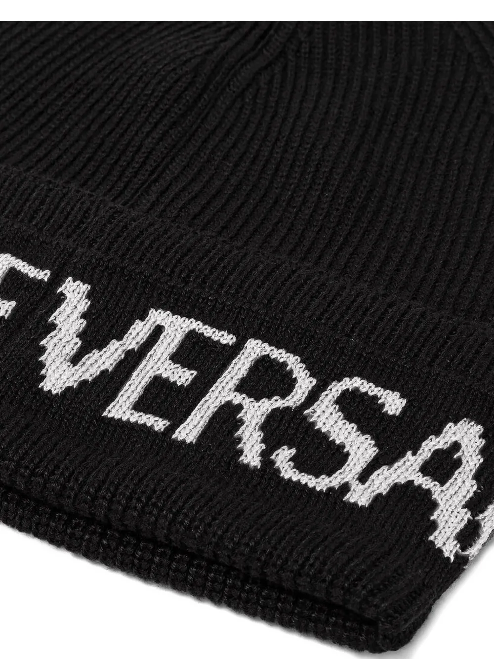 Versace Jeans Couture Intarsia muts Zwart