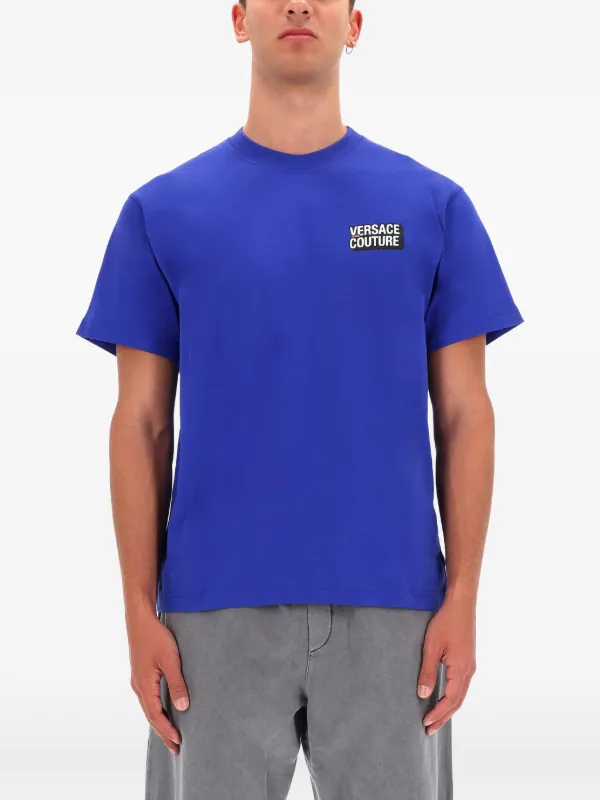 Versace Jeans Couture ロゴ Tシャツ | ブルー | FARFETCH JP