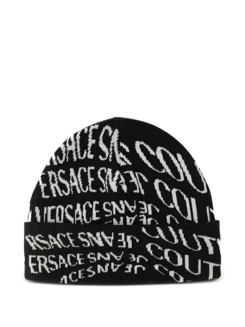 Versace Jeans Couture logo-jacquard beanie