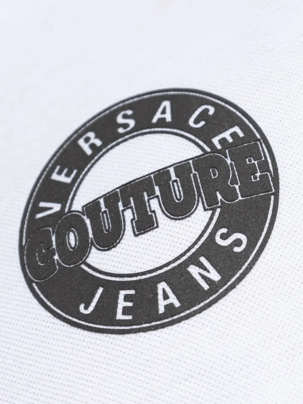 Versace Jeans Couture logo-print polo shirt - Wit