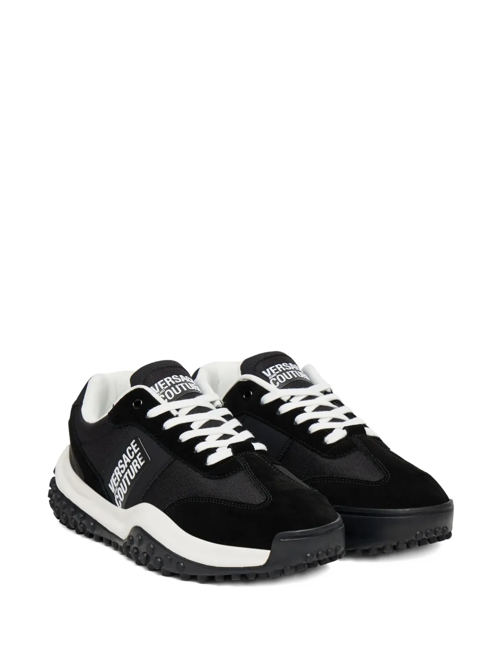 Versace Jeans Couture lace-up sneakers Zwart