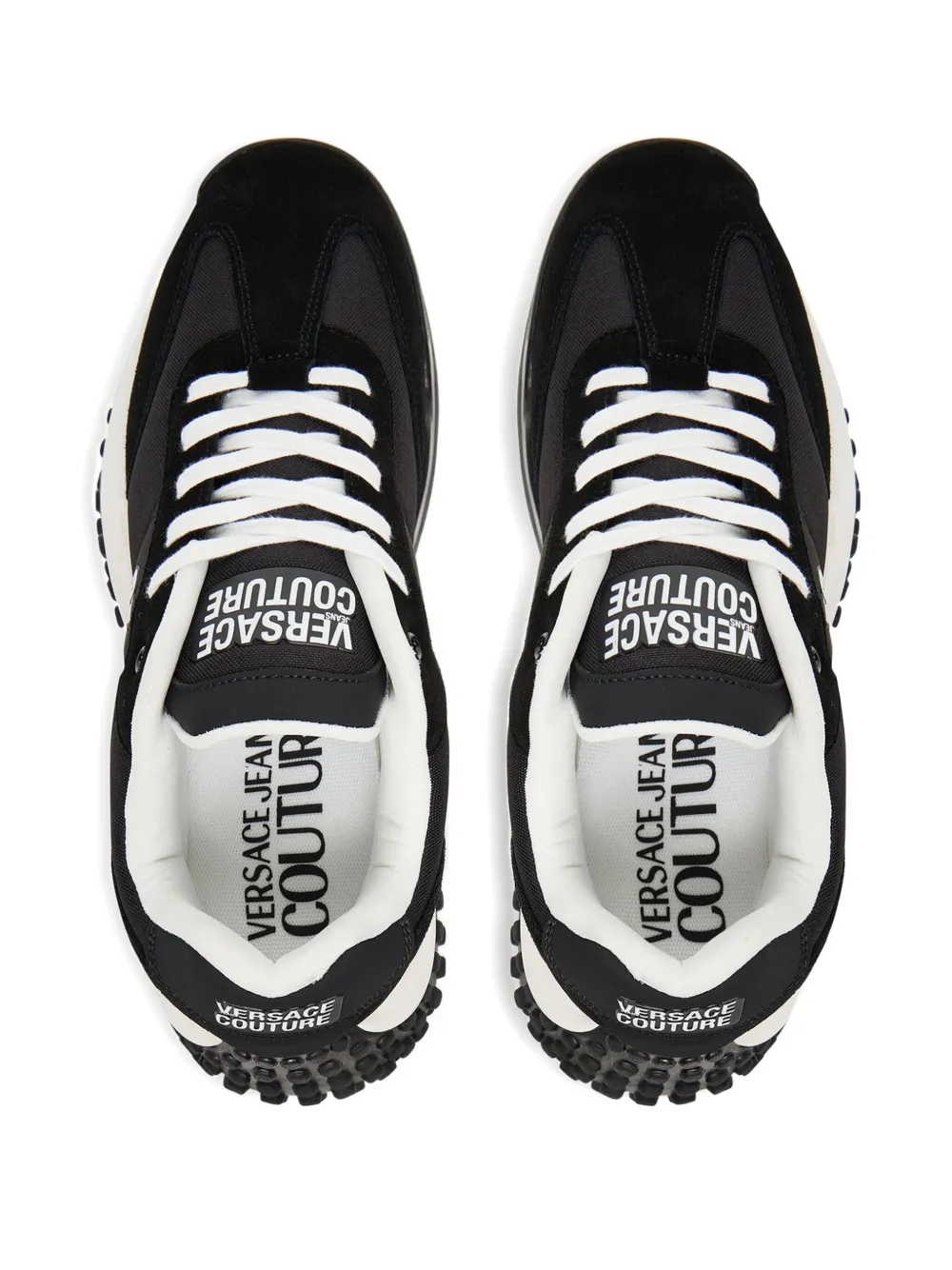 Versace Jeans Couture lace-up sneakers Zwart