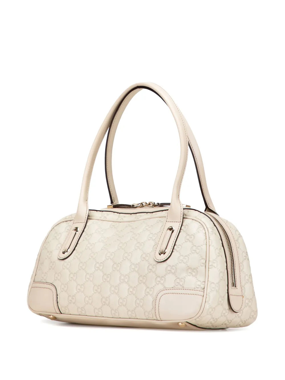 Pre-owned Gucci 2000-2015 Ssima Princy Shoulder Bag In White