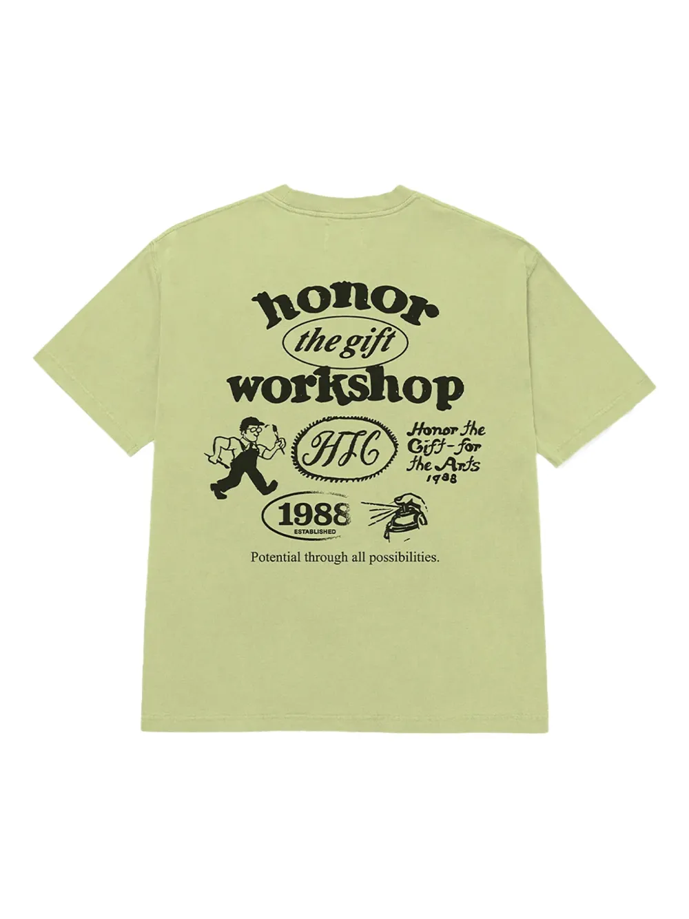 Honor The Gift Workshop T-shirt met korte mouwen - Groen