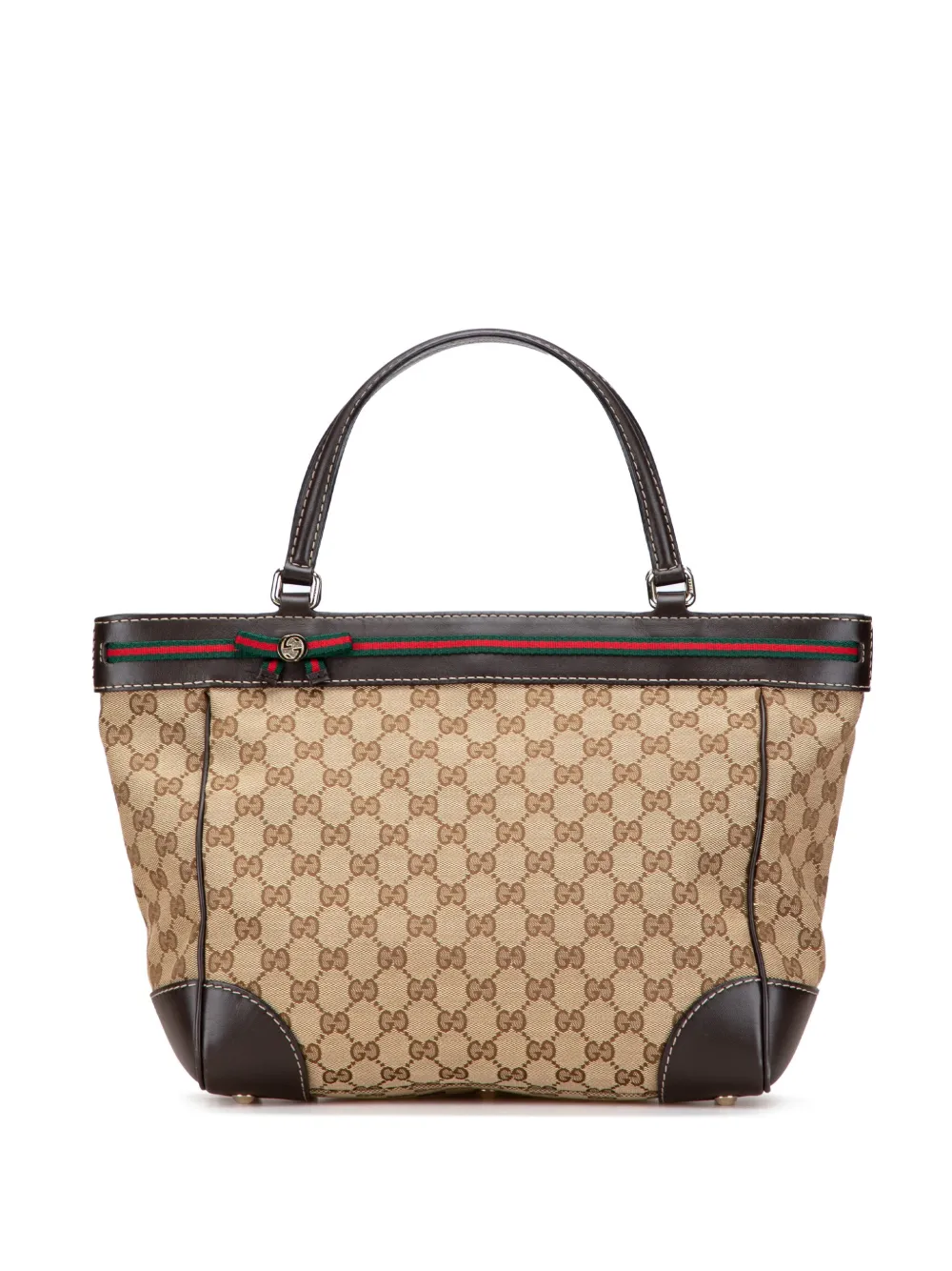Gucci Pre-Owned 2000-2015 GG Canvas Web Mayfair tote bag | Brown | Image 1