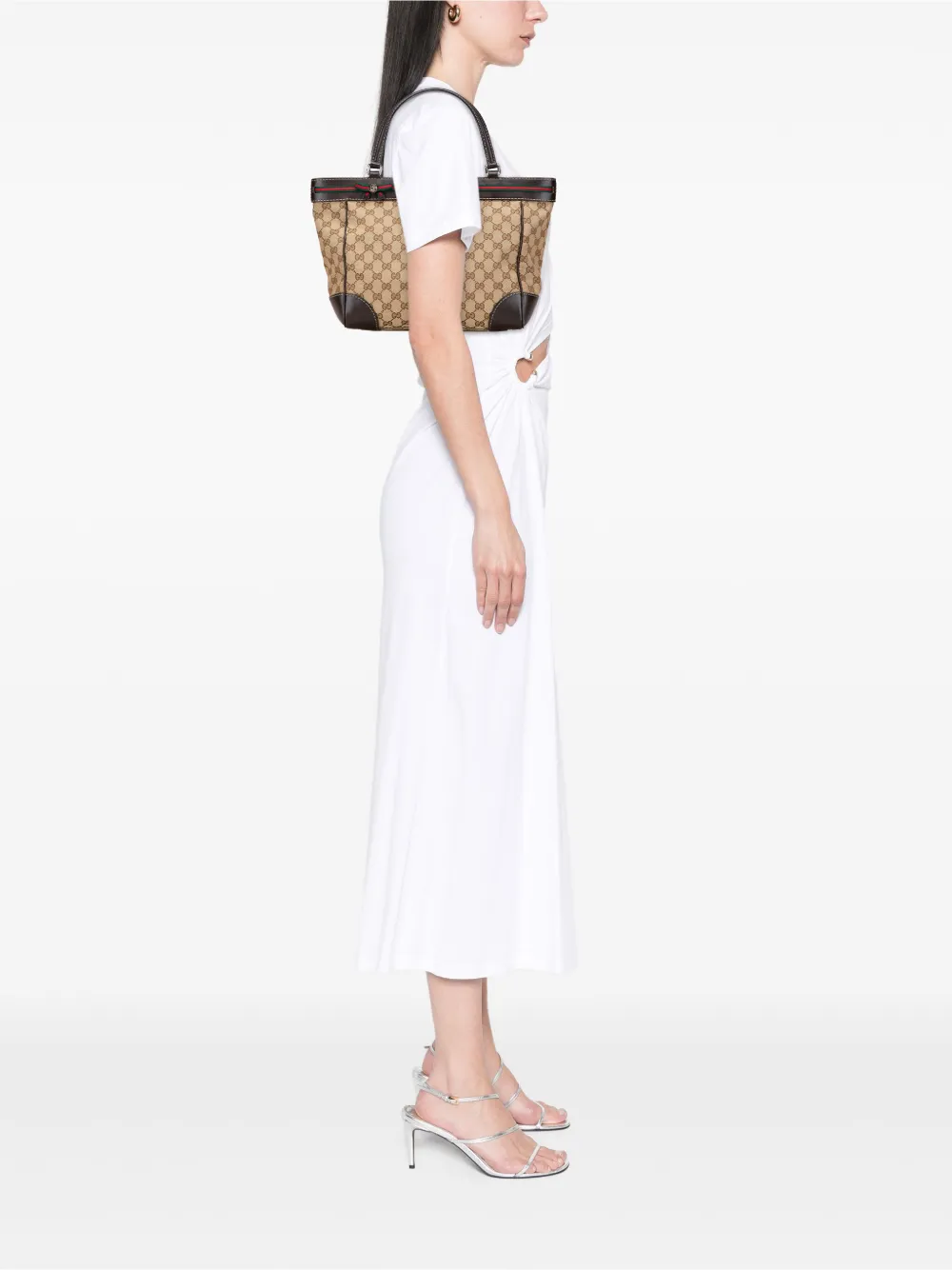 Gucci Pre-Owned 2000-2015 GG Canvas Web Mayfair tote bag | Pre-Owned | Image 2
