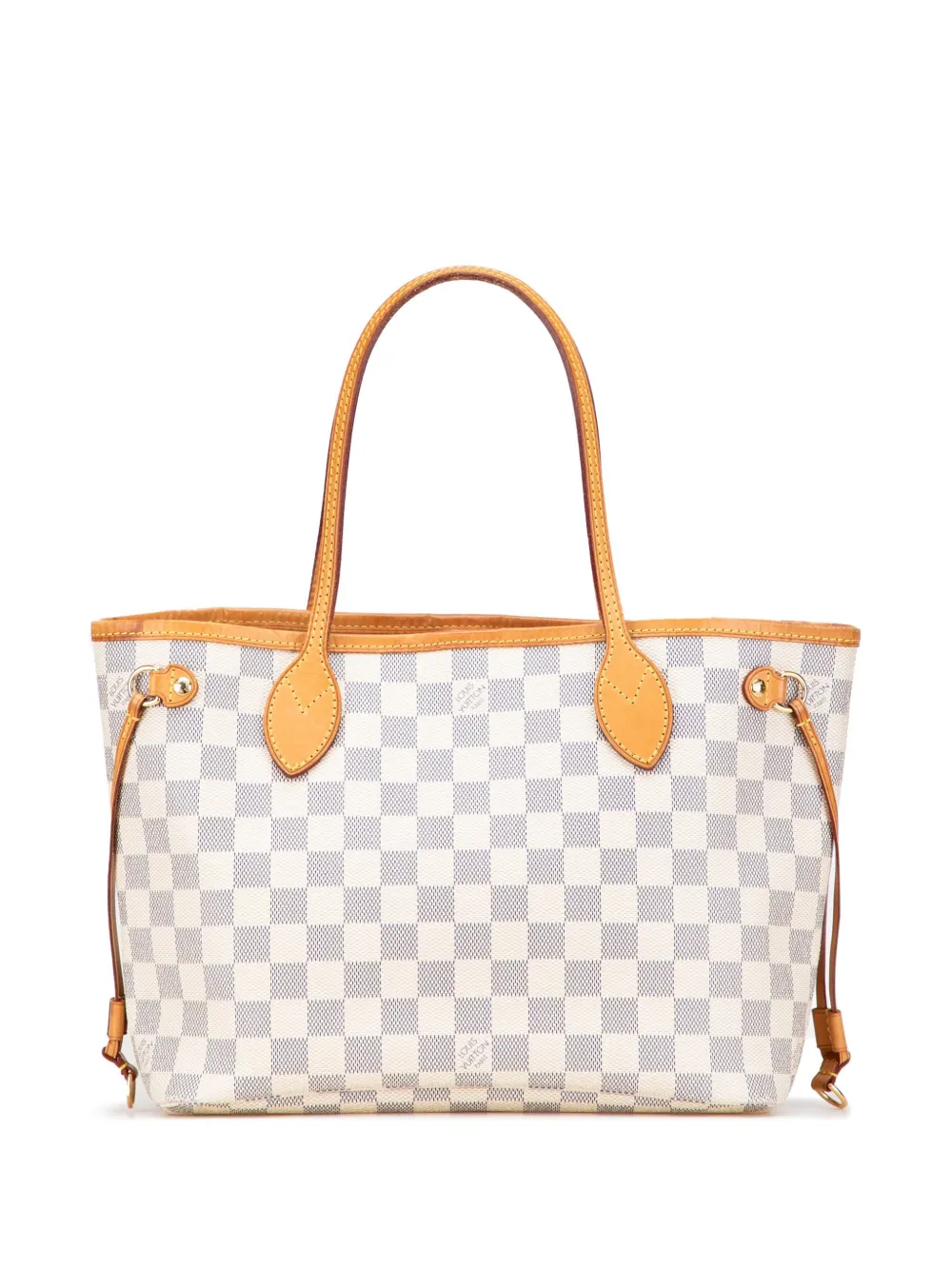 Louis Vuitton Pre-Owned 2010 ダミエ アズール ネヴァーフル PM トートバッグ - ホワイト Louis Vuitton Pre-Owned 2010 ダミエ アズール ネヴァーフル PM トートバッグ - ホワイト
