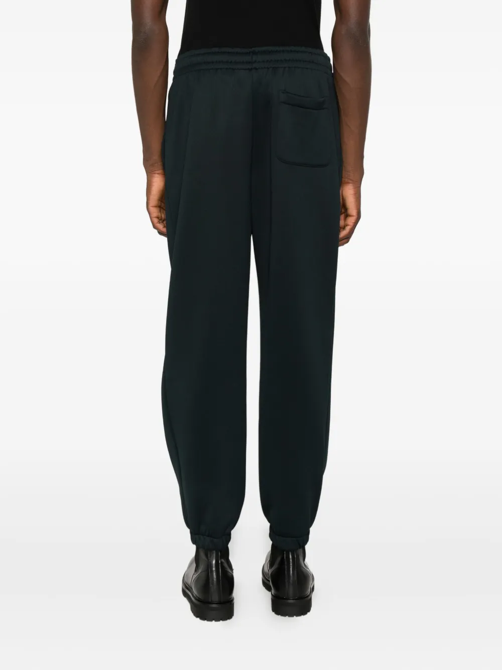 Lacoste Elasticated-waistband Track Pants In Black