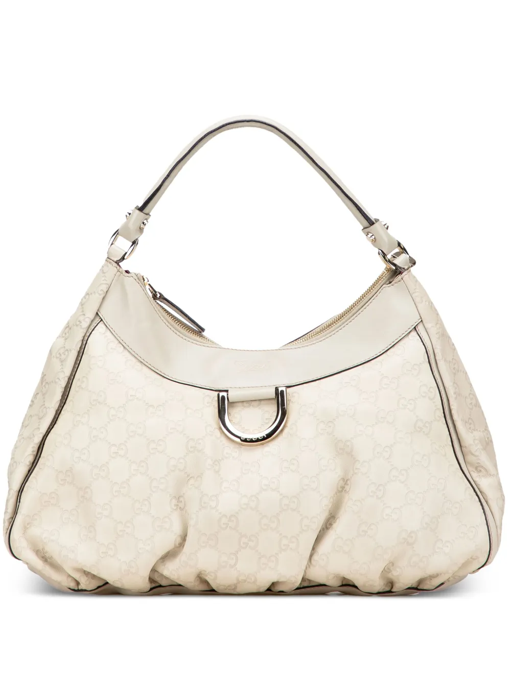 Gucci Pre-Owned 2000-2015 Guccissima Abbey D Ring shoulder bag - Bianco