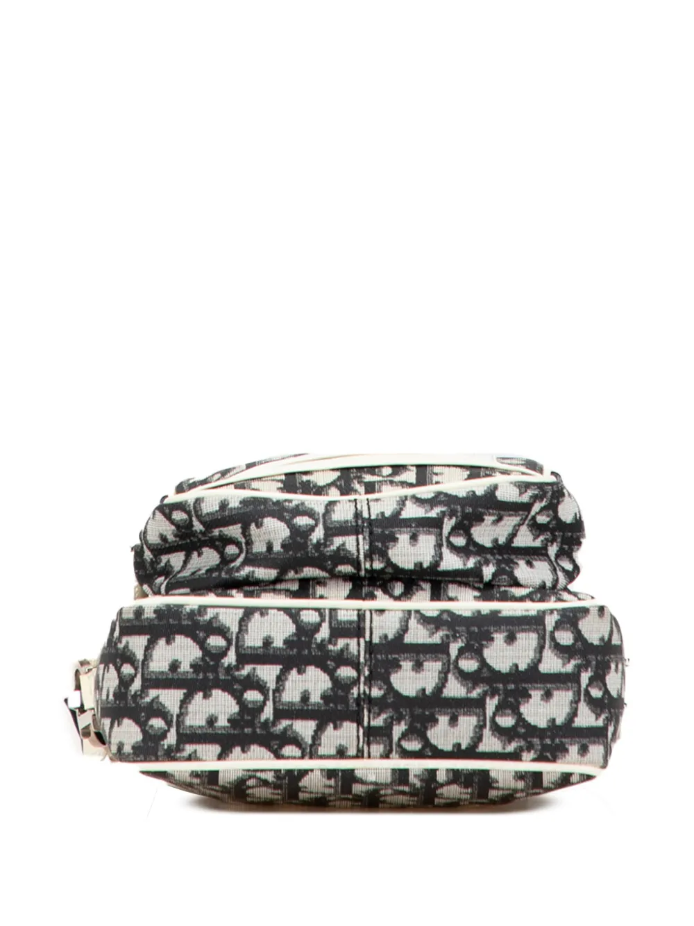 Pre-owned Dior 2002 Issimo Trotter Coated Canvas Crossbody Bag In Black
