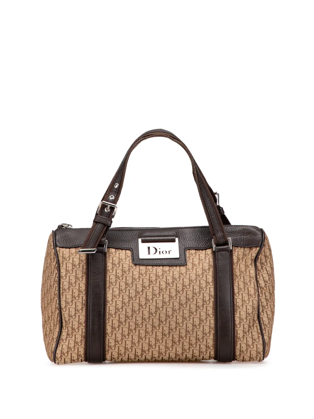 Бостонская сумка Christian Dior 2005 года выпуска, бывшая в употреблении, Diorissimo Trotter из холщовой ткани в уличном стиле