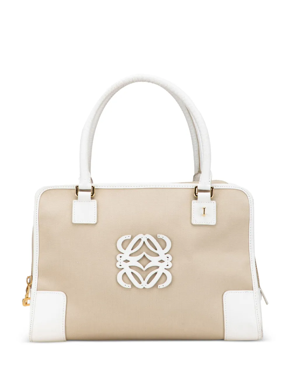 Loewe Pre-Owned 2008 Canvas Amazona 36 handbag | Brown | Image 1