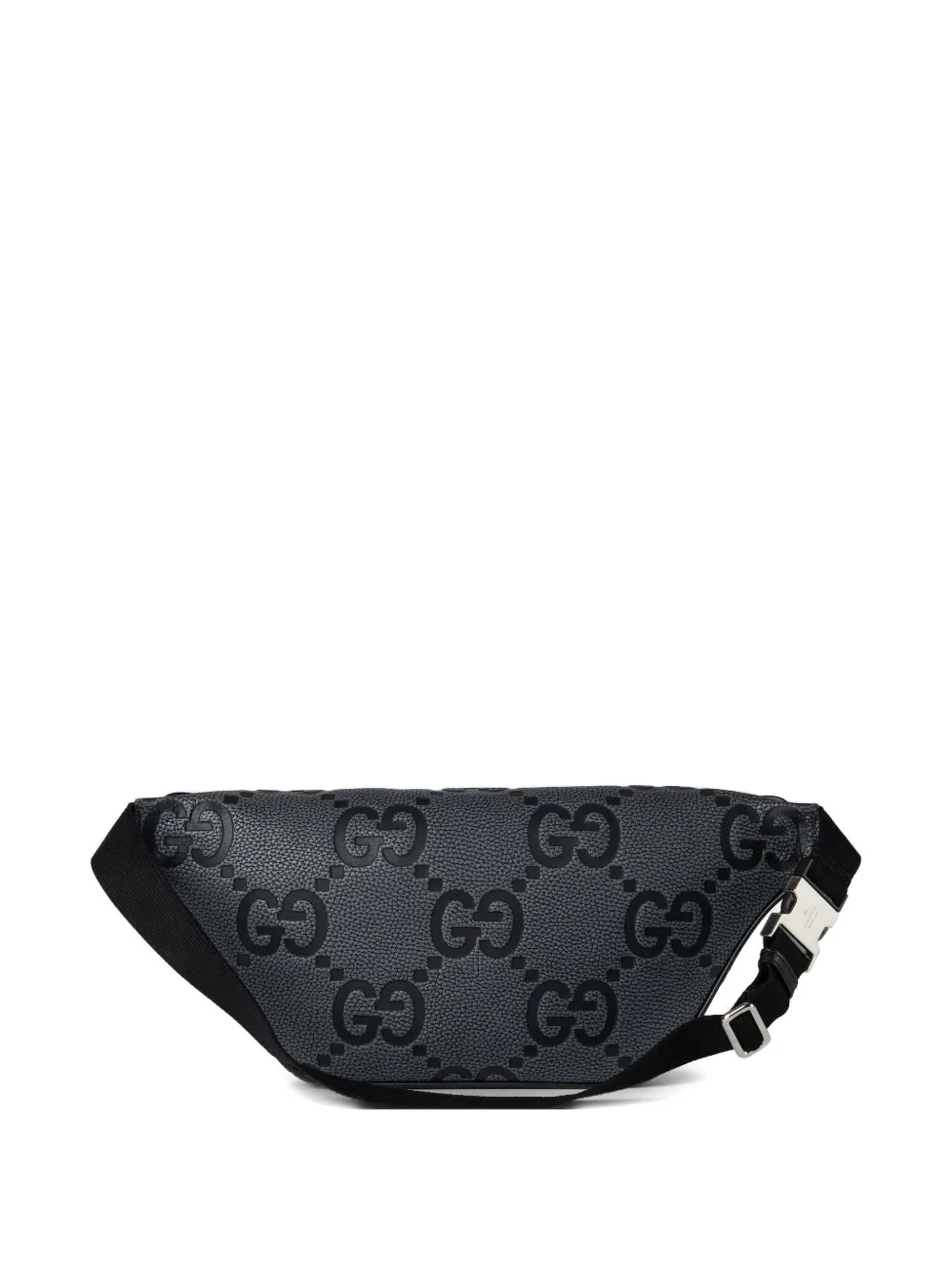  Gucci Logo Pattern Pocket Belt Bag - Black 