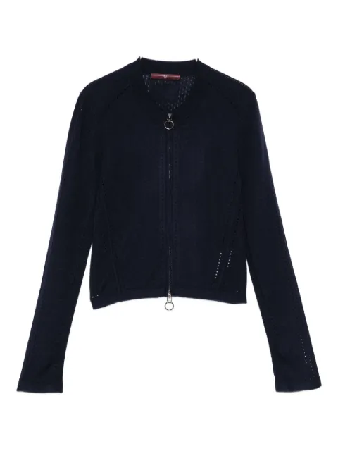 High zip-up fitted jacket