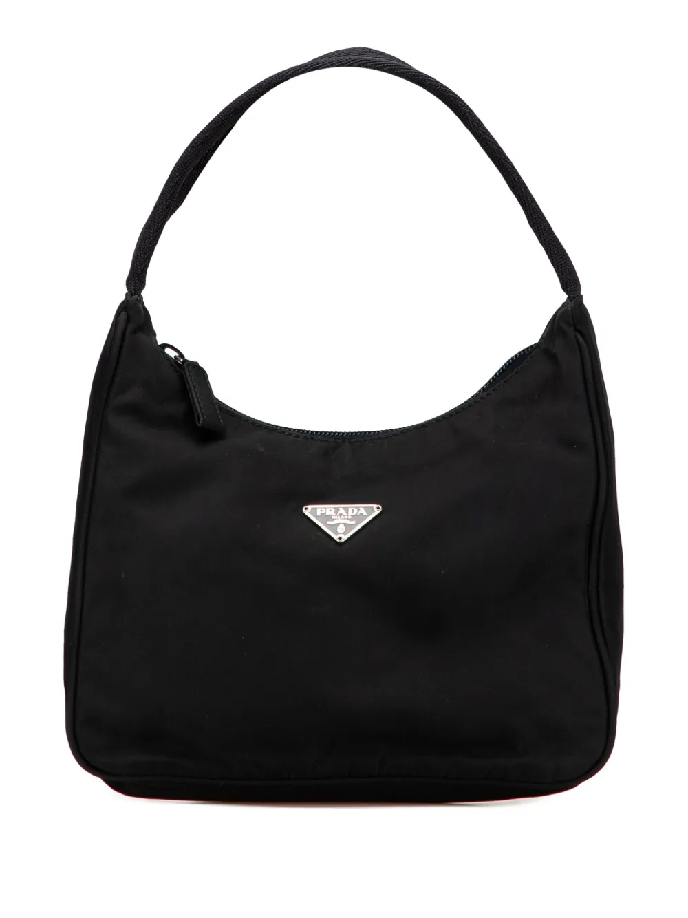 Pre-owned Prada 2000-2013 Mini Tessuto Sport Shoulder Bag In Black