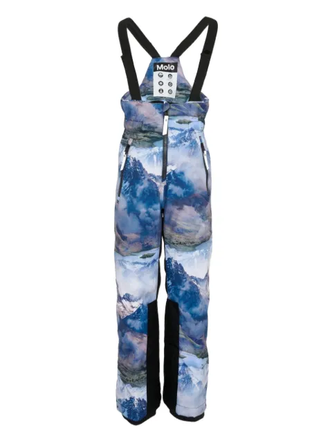 Molo mountain print snow trousers