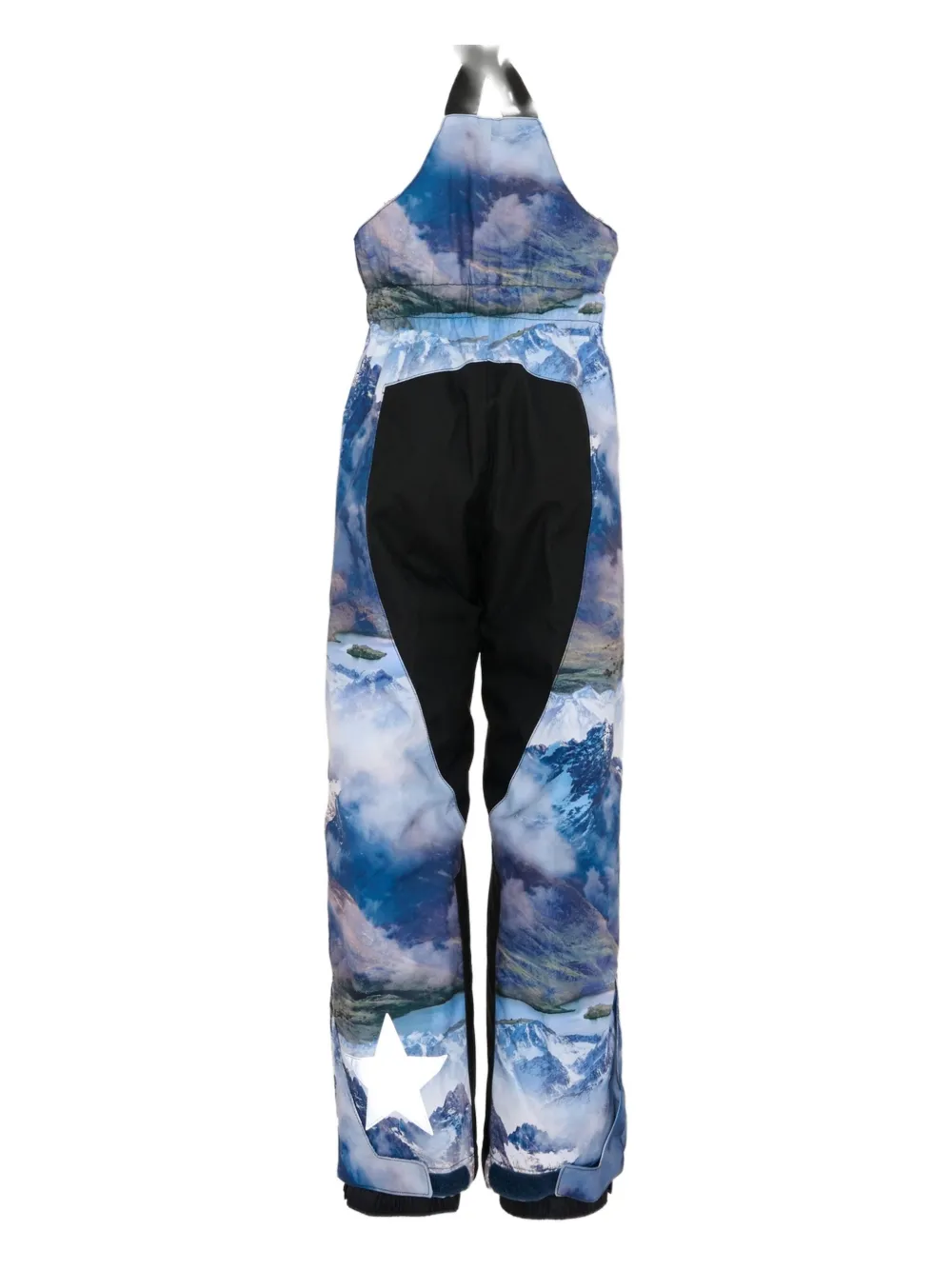 Molo mountain print snow trousers | Boys Dungarees | Image 2