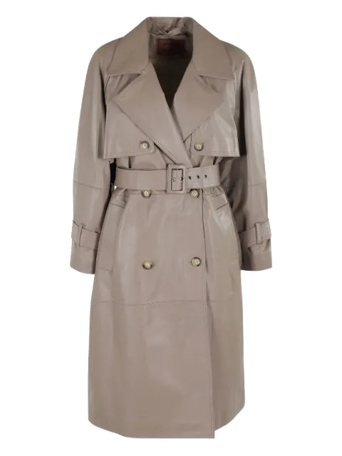 Marella belted sheepskin coat