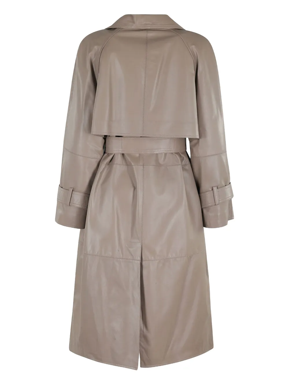 Marella belted sheepskin coat - Bruin