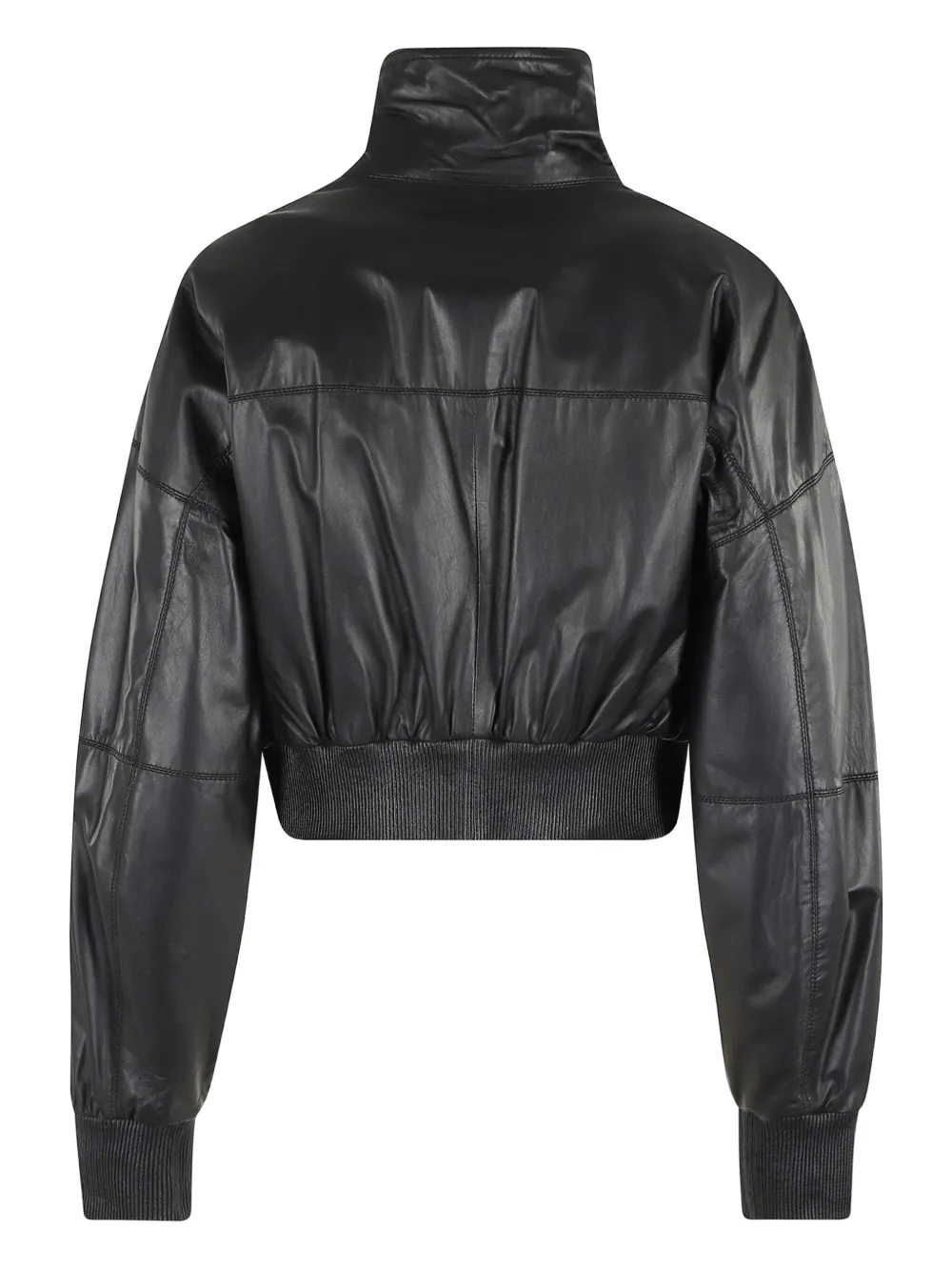Marella Button Lambskin Jacket In Black