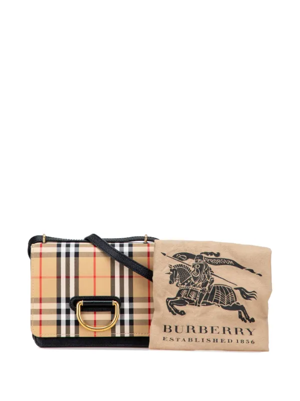 Burberry Pre-Owned 2000-2017 Small Goatskin Trimmed House Check