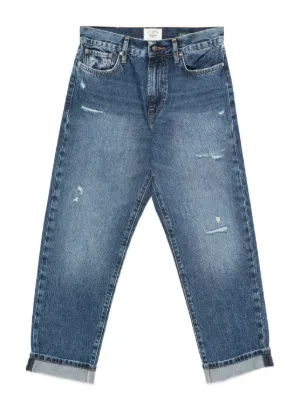 Jean Boyfriend Femme Hiver - Doublure Polaire Sherpa - Taille élastique - Coupe Ample Y2K - Chaud Et Confortable