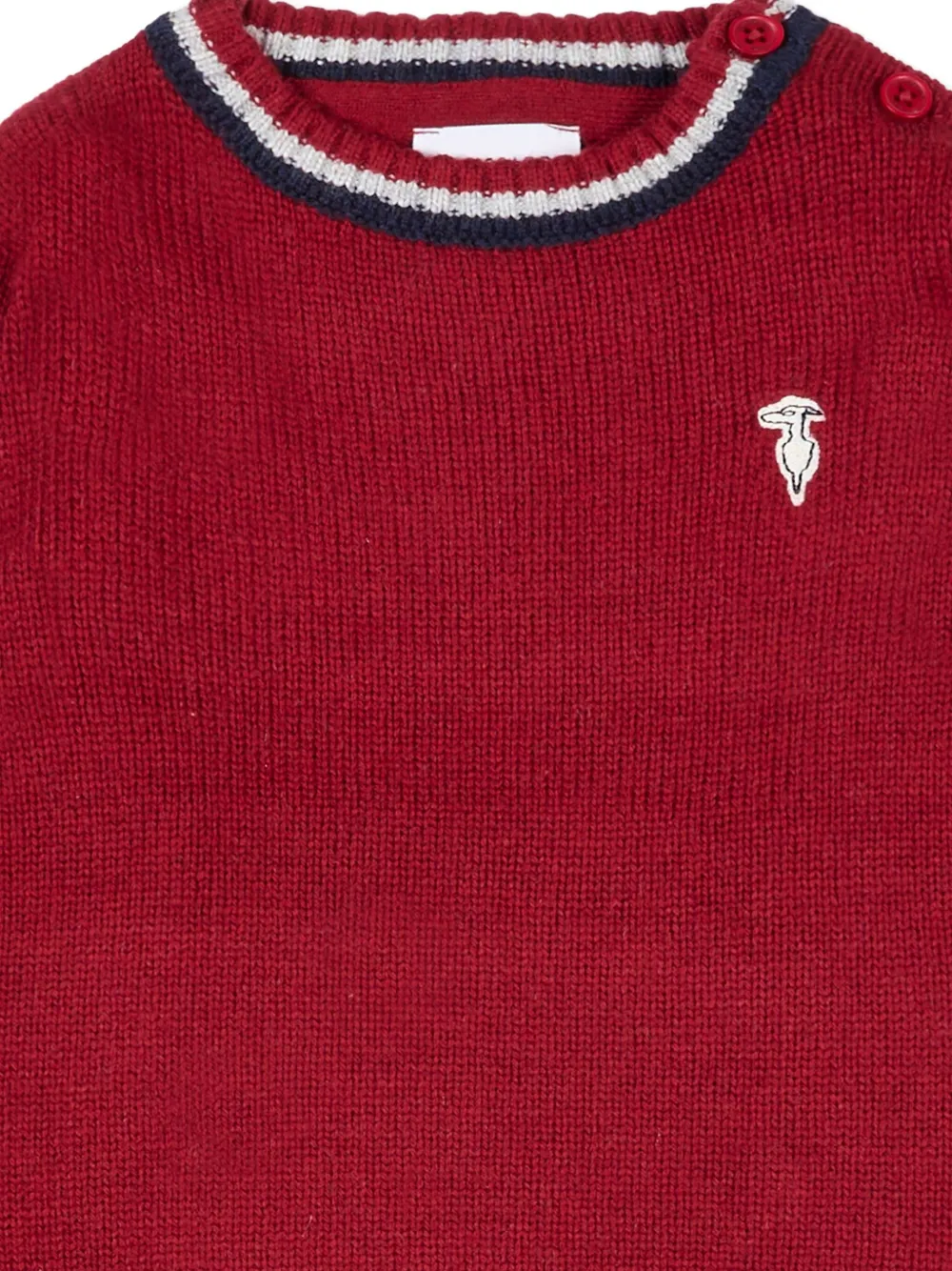 TRUSSARDI JUNIOR Trui met geborduurd logo Rood