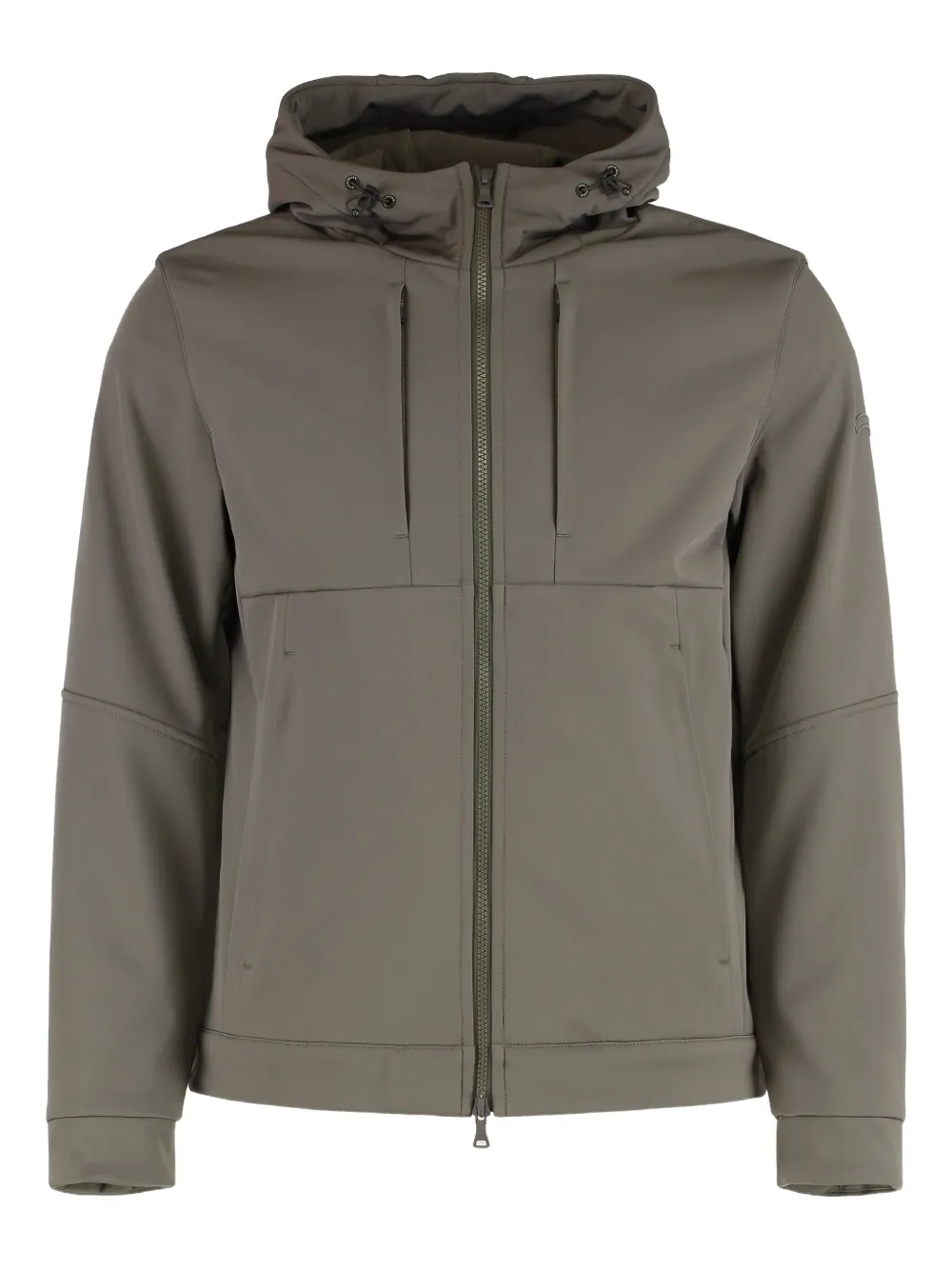 Paul & Shark adjustable hood techno fabric jacket | Grey | Image 1