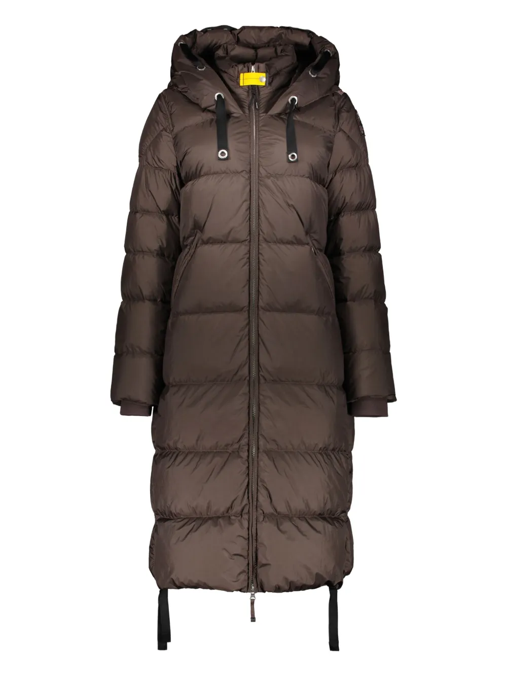 Parajumpers Adjustable Hood Maxi Jacket In Brown