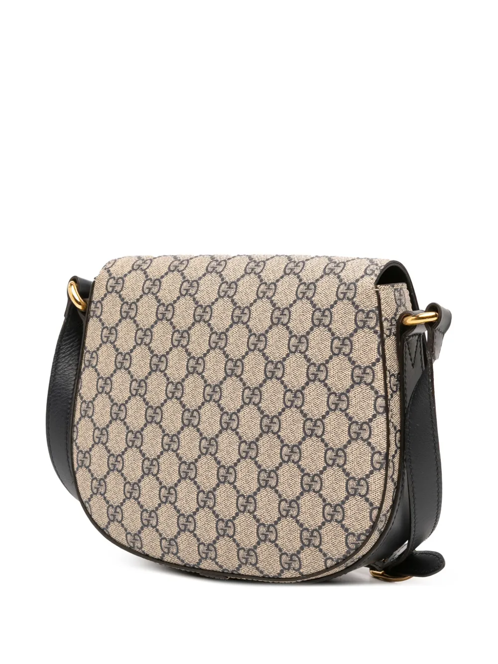 Pre-owned Gucci 2016-2025 Gg Supreme Linea A Crossbody Bag In Blue