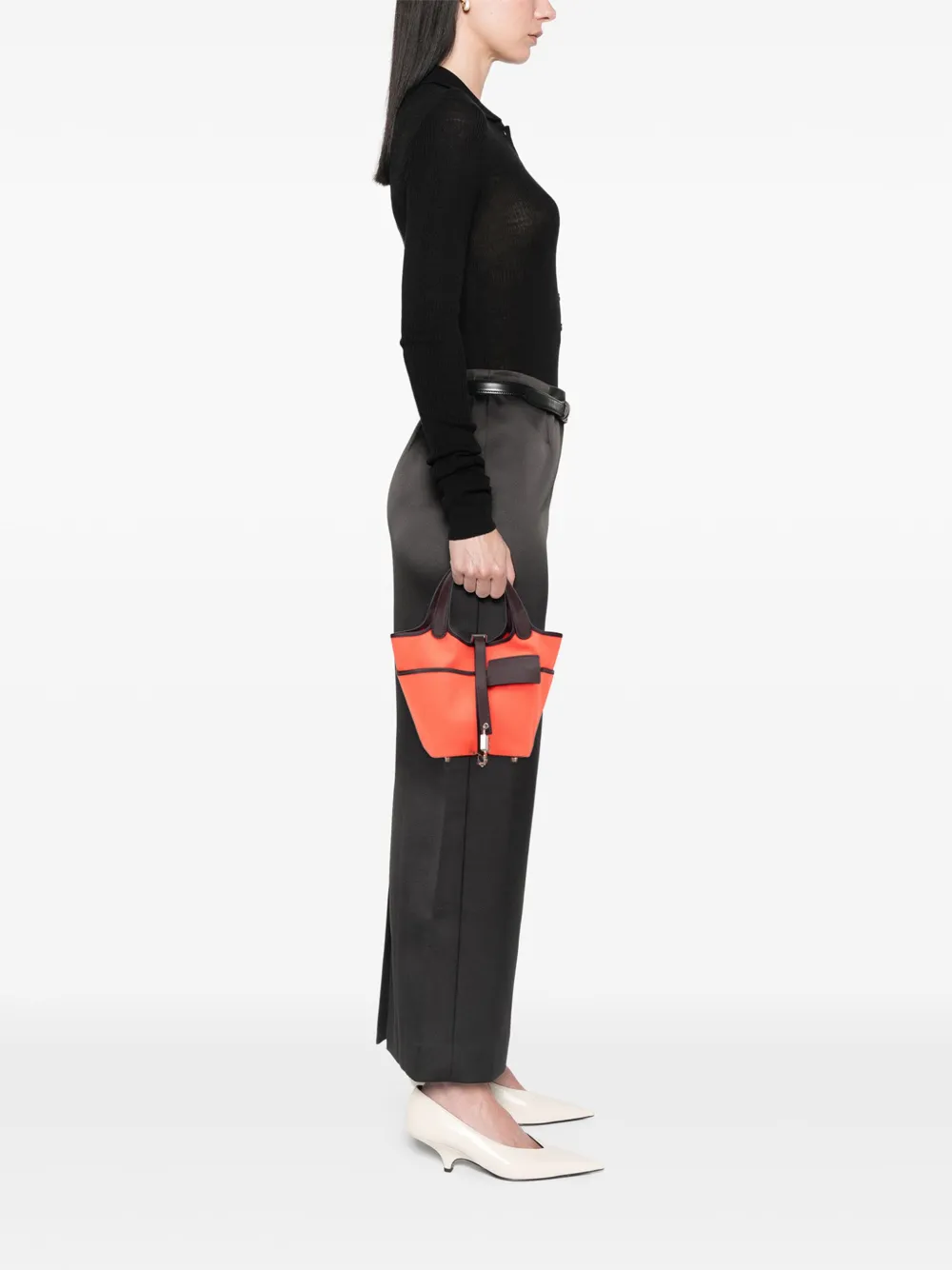 Hermès Pre-Owned 2023 Toile Goeland and Swift Cargo Picotin Lock 18 handbag | Pre-Owned | Image 2