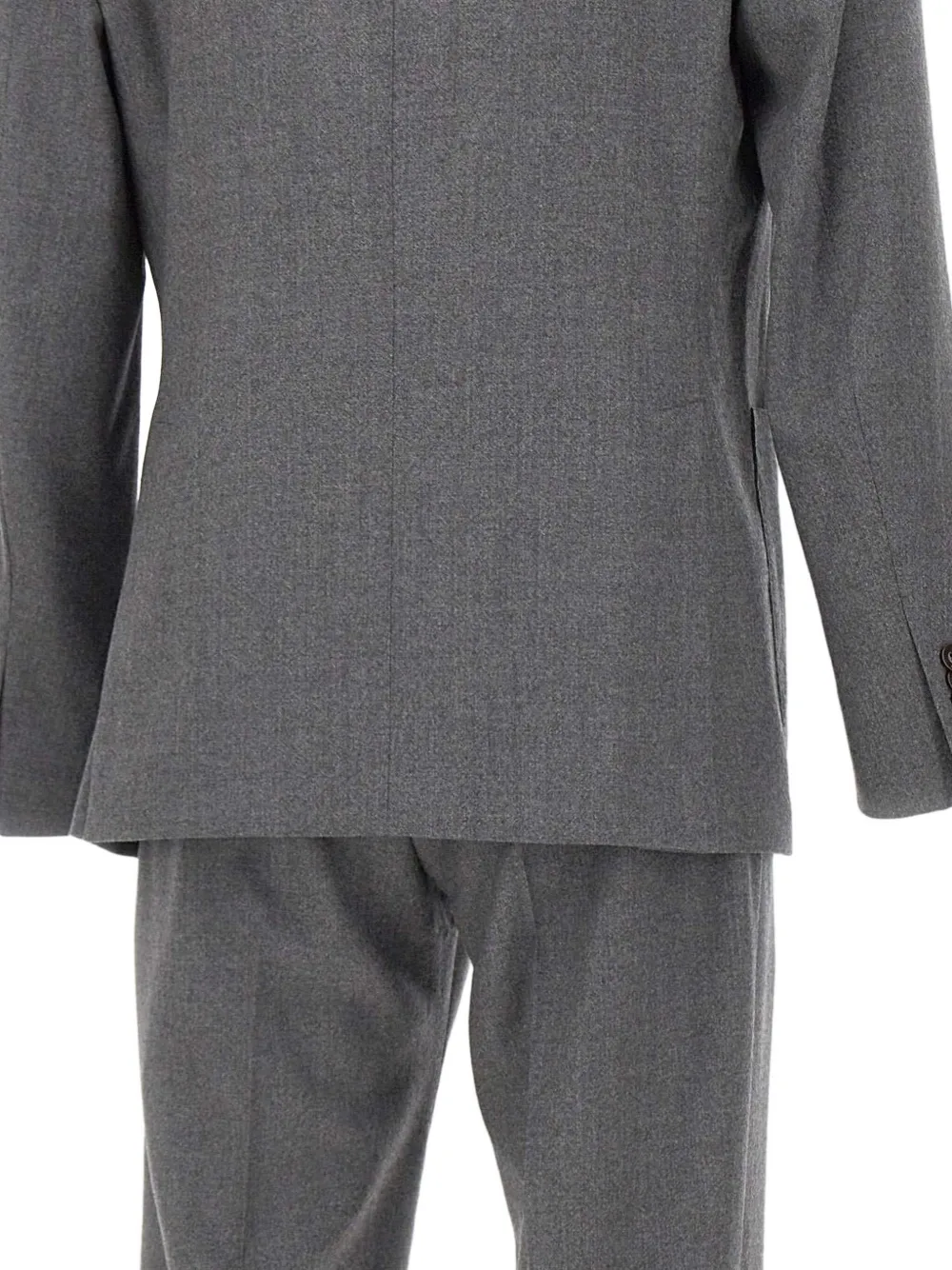 Boglioli Wollen pak met klepzak Grijs