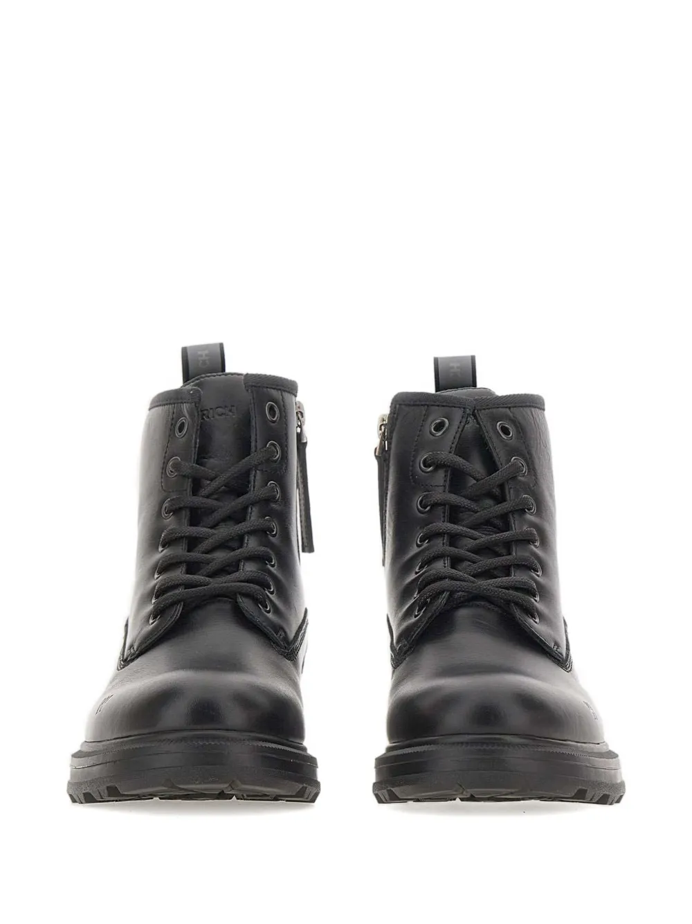 Woolrich Grove Lace-up Leather Boots In Black