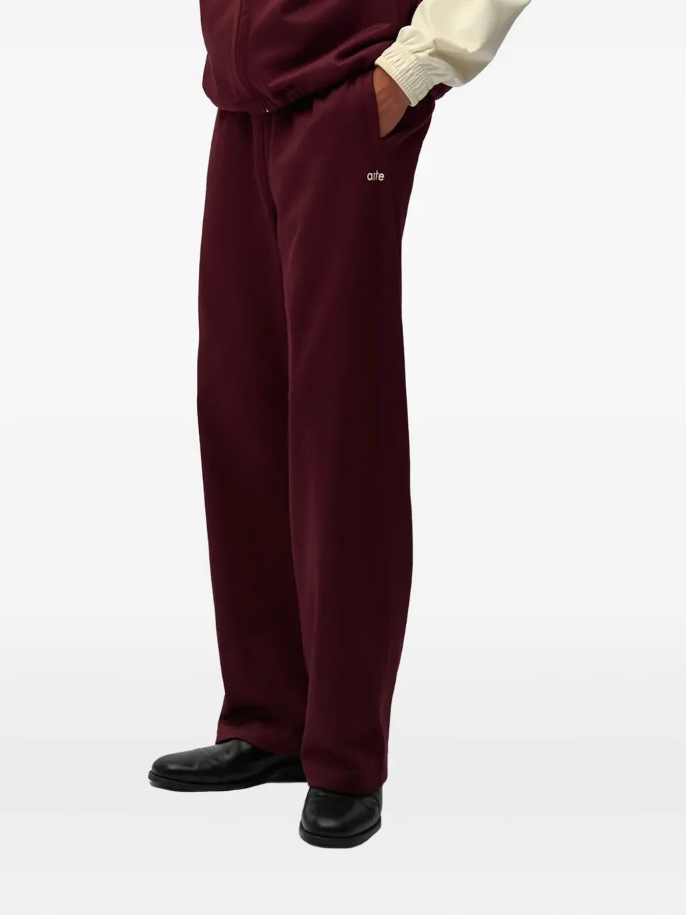 Arte Antwerp logo-embroidered track pants - Rood
